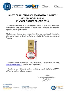 nuovi orari estivi del trasporto pubblico nel