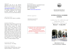 Italian Law – Chinese Law - Università degli Studi di Brescia