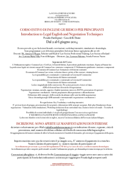 Introduction to legal english and negotiation tecniques