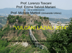 Escursione Vulcani Laziali 2014