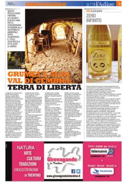 grumes e alta val di cembra: terra di libert&agrave;