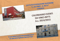 CALENDARIO EVENTI DA VINCI-NITTI 2014-2015
