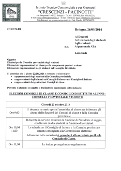 “CRESCENZI - PACINOTTI”