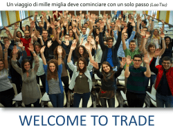 Informazioni su TRADE 2014-15 e novit&agrave;