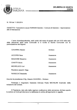 DELIBERA DI GIUNTA COPI
