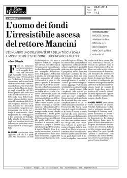 inchiesta su rettore mancini