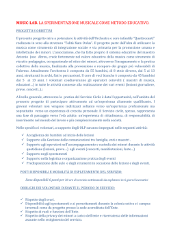 music-lab. la sperimentazione musicale come metodo