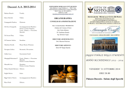 il programma - Comune di Noto