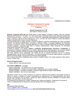 III edizione - Associazione Piemonte Mese