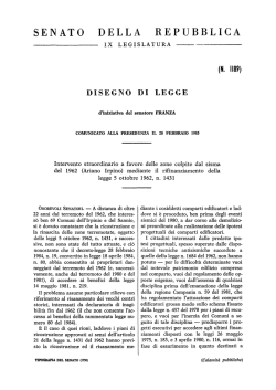 disegno di legge - Senato della Repubblica
