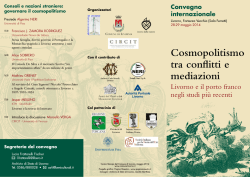Cosmopolitismo tra conflitti e mediazioni