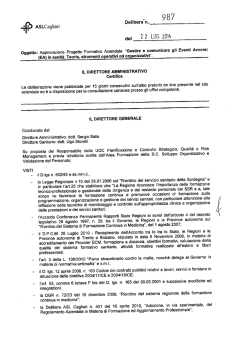 Delibera n. 987 del 22/07/2014