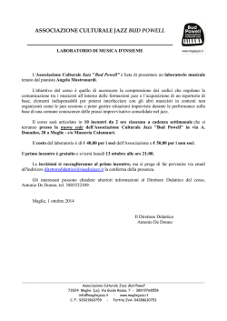 Jam Session - Associazione Culturale Jazz Bud Powell