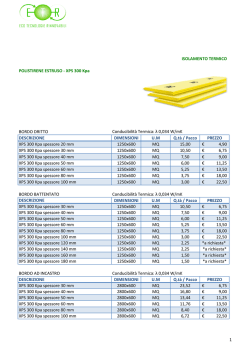 ISOLAMENTO TERMICO POLISTIRENE ESTRUSO