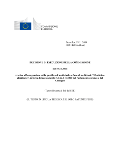 Bruxelles, 19.11.2014 C(2014)8846 (final) DECISIONE DI