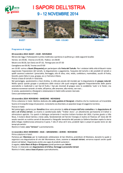 09 novembre 2014: BUZET – HUM - NOVIGRAD