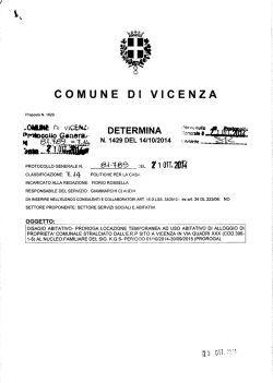 Determina - Comune di Vicenza