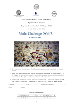 Semifinale Maths Challenge 06-02-2013