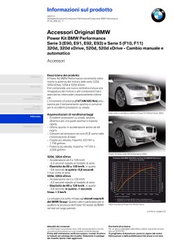 Informazioni sul prodotto Accessori Original BMW