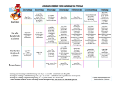 Programma settimanale