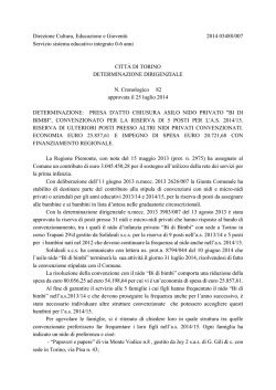 Direzione Cultura, Educazione e Giovent&ugrave; 2014