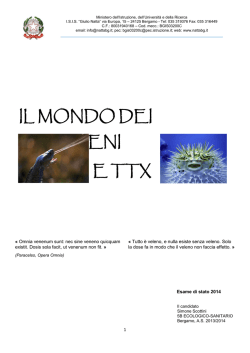 IL MONDO DEI VELENI E TTX