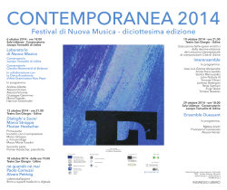 Contemporanea 2014 - Edizioni Musicali TauKay