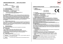 INSTRUCCIONES DE USO Light curing material