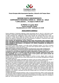 Sincro Abruzzo Regolamento II Prova 13-04-2014