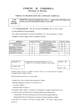 COMUNE DI FARINDOLA