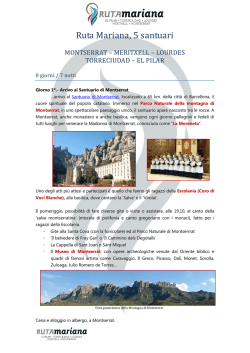 I 5 santuari - Ruta Mariana in Italiano