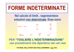 limiti : forme indeterminate