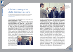 Efficienza energetica dalla ricerca al mercato