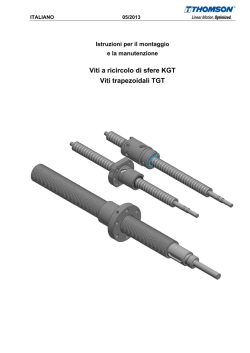 Istruzioni per il montaggio e la manutenzione KGT/TGT