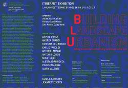 Building Landscape Urbanism manifesto