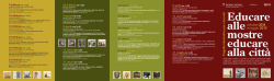 Calendario incontri docenti - Portale dei Musei in Comune