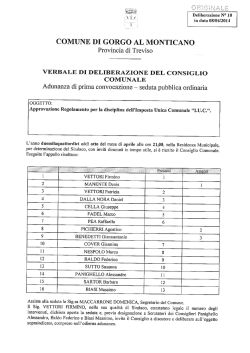 COMUNE DI GORGO AL MONTICANO