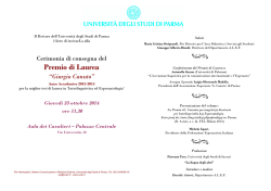 Invito e programma della Cerimonia - ALEF