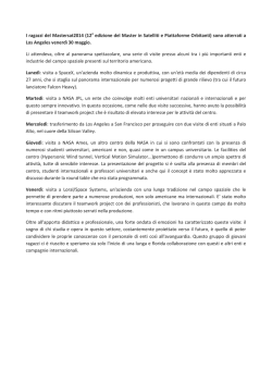 I ragazzi del Mastersat2014 (12a edizione del Master in Satelliti e
