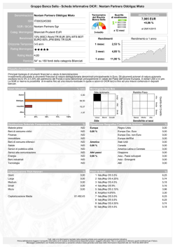 Gruppo Banca Sella - Scheda Informativa OICR : Nextam Partners
