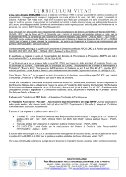 Il mio Curriculum - Ciro Alessio Strazzeri