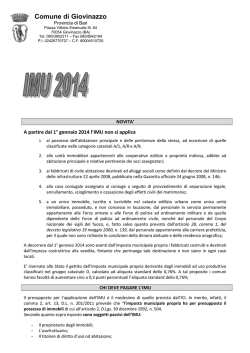 IMU 2014_Giovinazzo - Comune di Giovinazzo