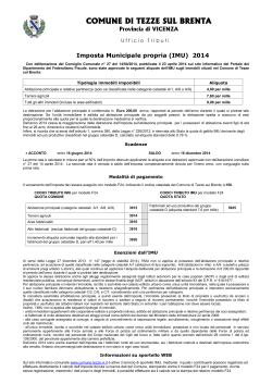 manifesto imu 2014 - Comune di Tezze sul Brenta