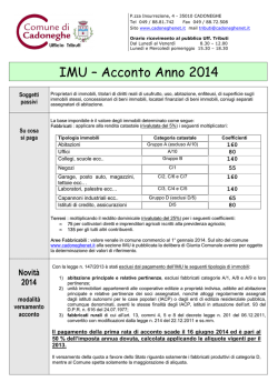 IMU informativa 2014 acconto