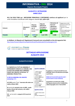 INFORMATIVA - IMU 2014