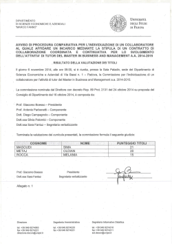Download Esito valutazione - Economia