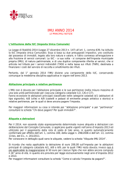 IMU ANNO 2014 (Pdf) - Comune di Firenze