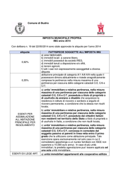 IMU 2014 - Comune di Budrio