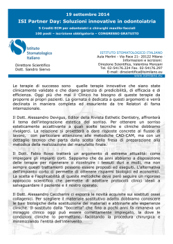 ISI Partner Day - Istituto Stomatologico Italiano