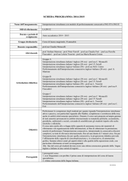 Interpretazione simultanea con modulo di perfezionamento